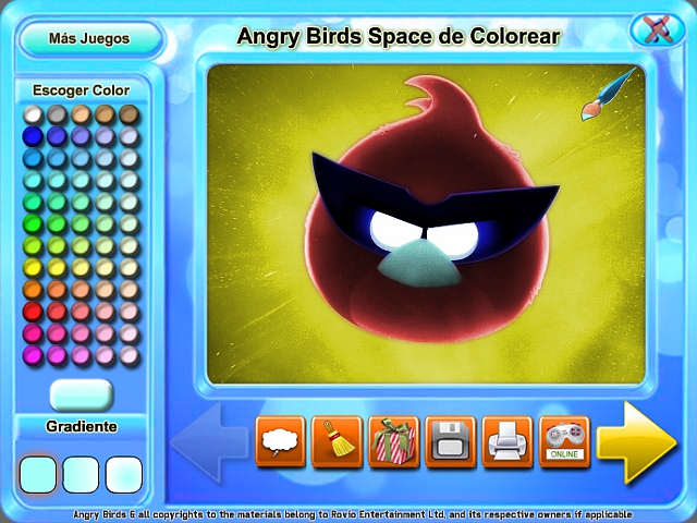 Free Download Angry Birds Space de Colorear Screenshot 1