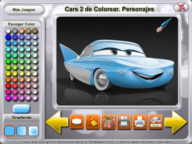 Free Download Cars 2 de Colorear. Personajes Screenshot 3