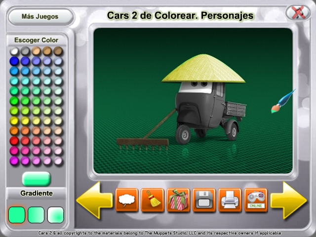 Free Download Cars 2 de Colorear. Personajes Screenshot 4