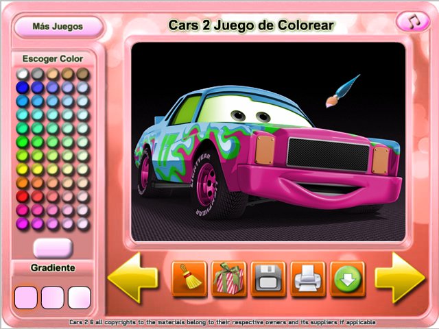 Free Download Cars 2 Juego de Colorear Screenshot 2