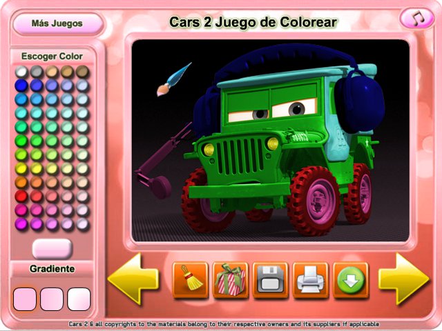 Free Download Cars 2 Juego de Colorear Screenshot 3