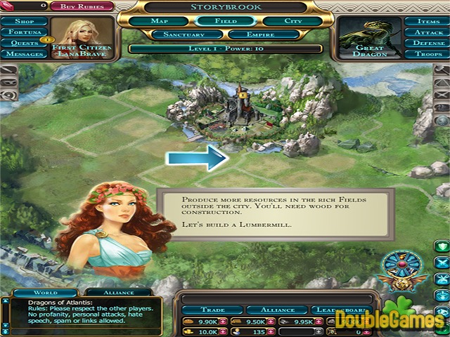 Free Download Dragons of Atlantis Screenshot 1