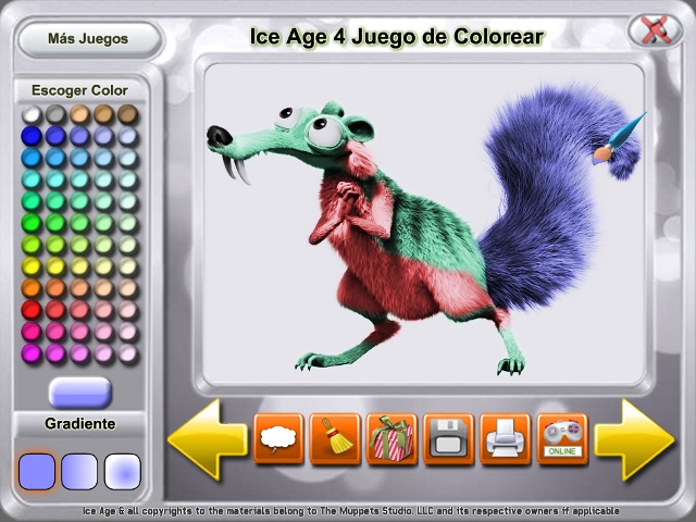Free Download Ice Age 4 Juego de Colorear Screenshot 1