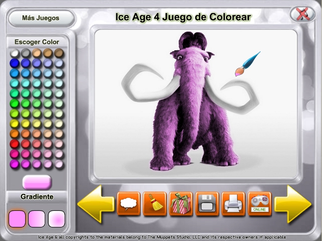 Free Download Ice Age 4 Juego de Colorear Screenshot 2
