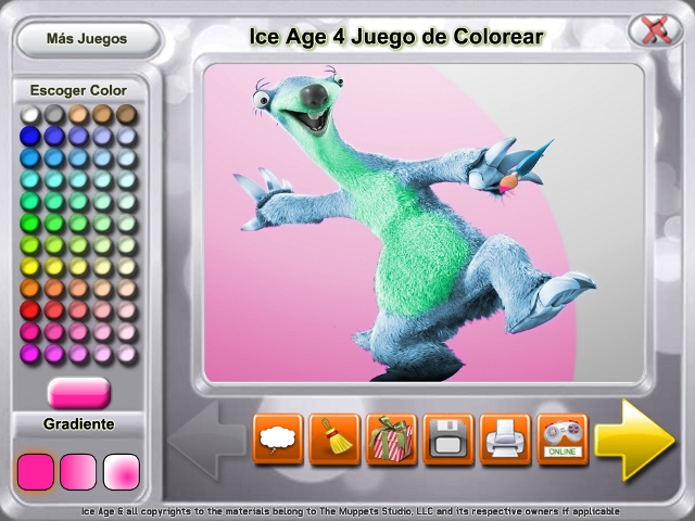 Free Download Ice Age 4 Juego de Colorear Screenshot 3