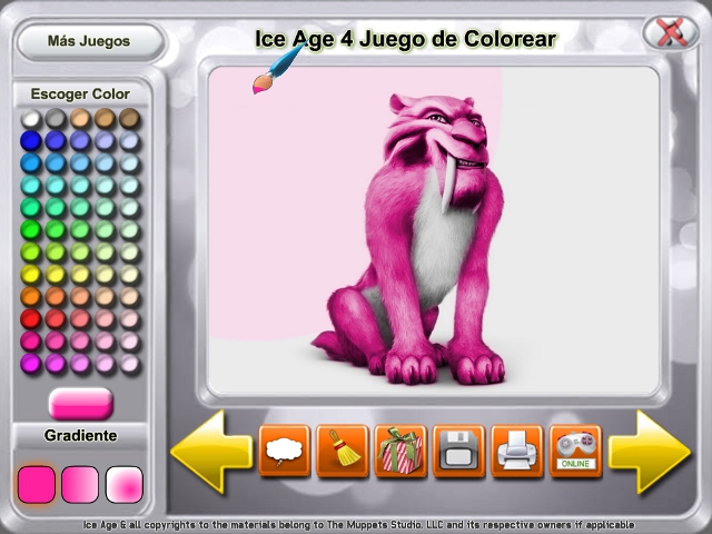 Free Download Ice Age 4 Juego de Colorear Screenshot 4