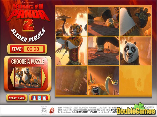 Free Download Kung Fu Panda 2 Puzzle Slider Screenshot 1