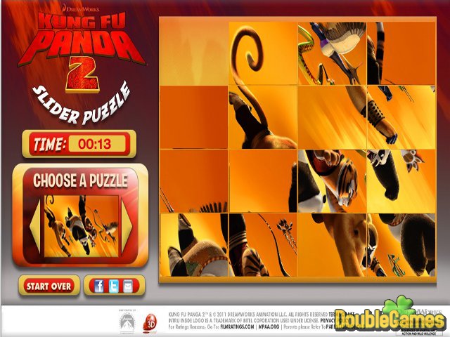Free Download Kung Fu Panda 2 Puzzle Slider Screenshot 3