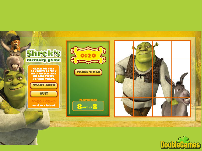 Free Download Shrek: Concentration Screenshot 2
