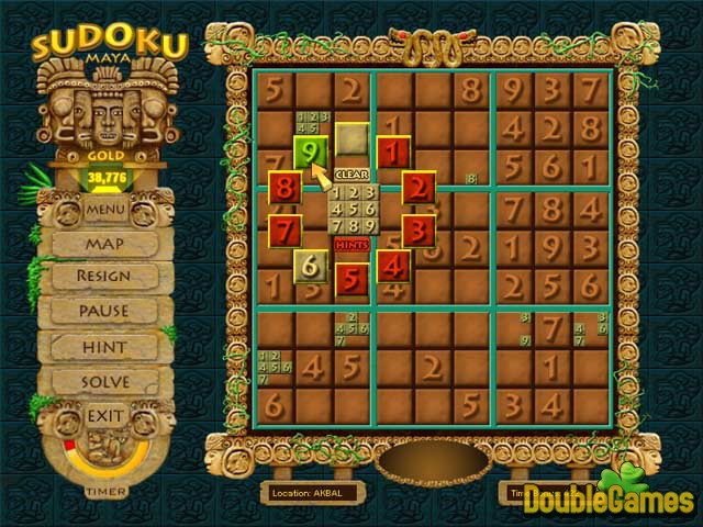 Free Download Sudoku Maya Gold Screenshot 1