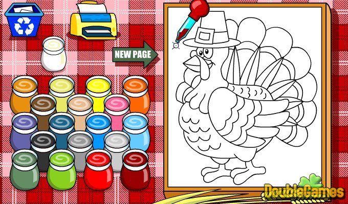 Free Download Thanksgiving Coloring Screenshot 1