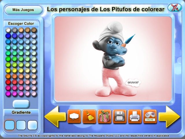 Free Download Los personajes de Los Pitufos de colorear Screenshot 3