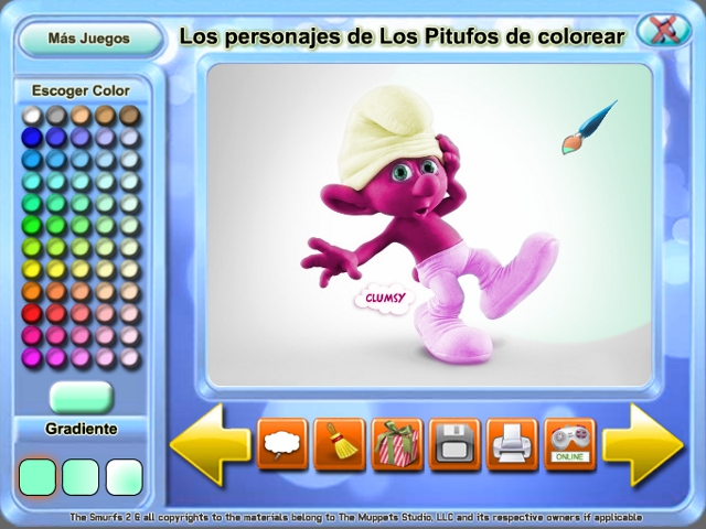Free Download Los personajes de Los Pitufos de colorear Screenshot 4