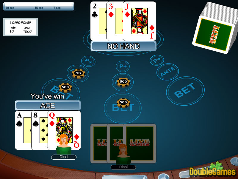 Free Download Three card Poker Screenshot 2