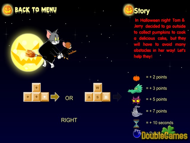 Free Download Tom and Jerry Halloween Pumpkins Screenshot 1
